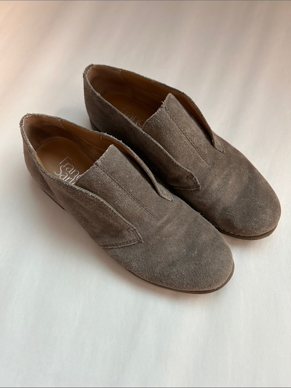 Franco Sarto Pieta Suede Leather Oxford Loafer Shoes